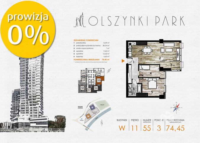 Mieszkanie Sprzedaż Rzeszów Fryderyka Szopena 1