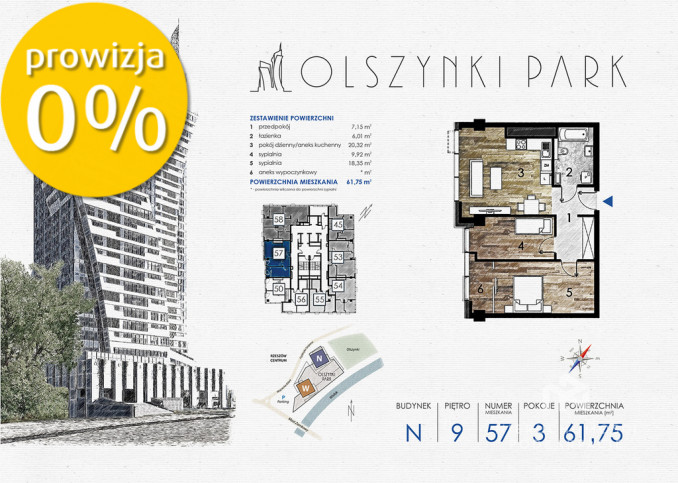 Mieszkanie Sprzedaż Rzeszów Fryderyka Szopena 1