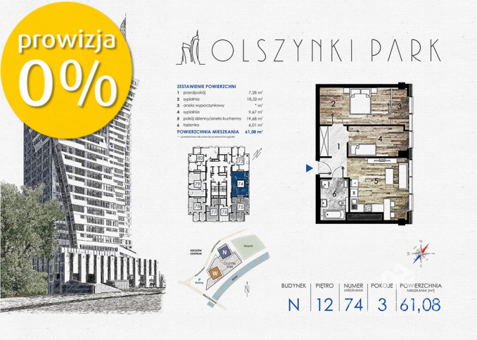 Mieszkanie Sprzedaż Rzeszów Fryderyka Szopena 1