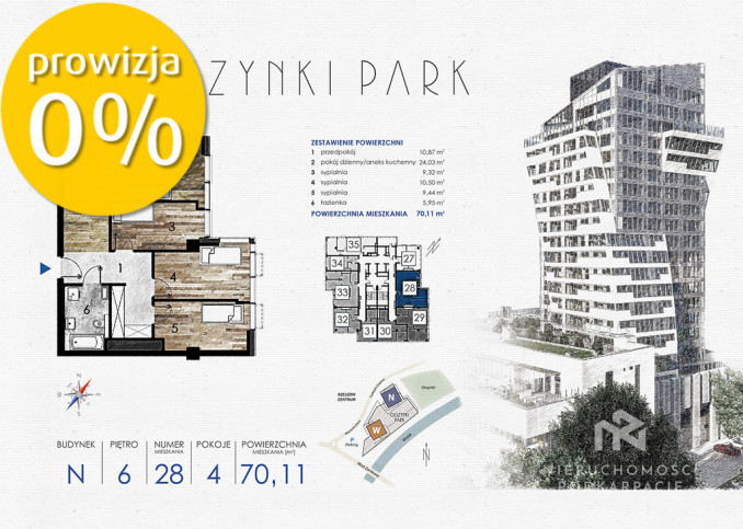 Mieszkanie Sprzedaż Rzeszów Fryderyka Szopena 10