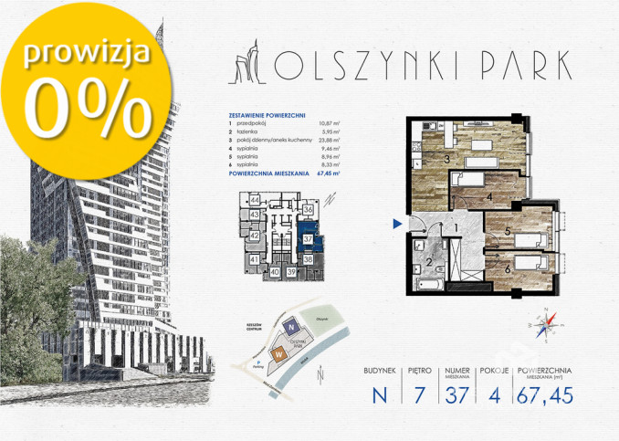 Mieszkanie Sprzedaż Rzeszów Fryderyka Szopena 10